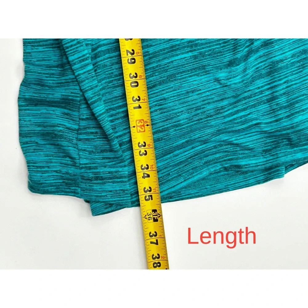 Element Womens Teal Green Space Dye Smocked Strapless Maxi Dress Skirt Medium